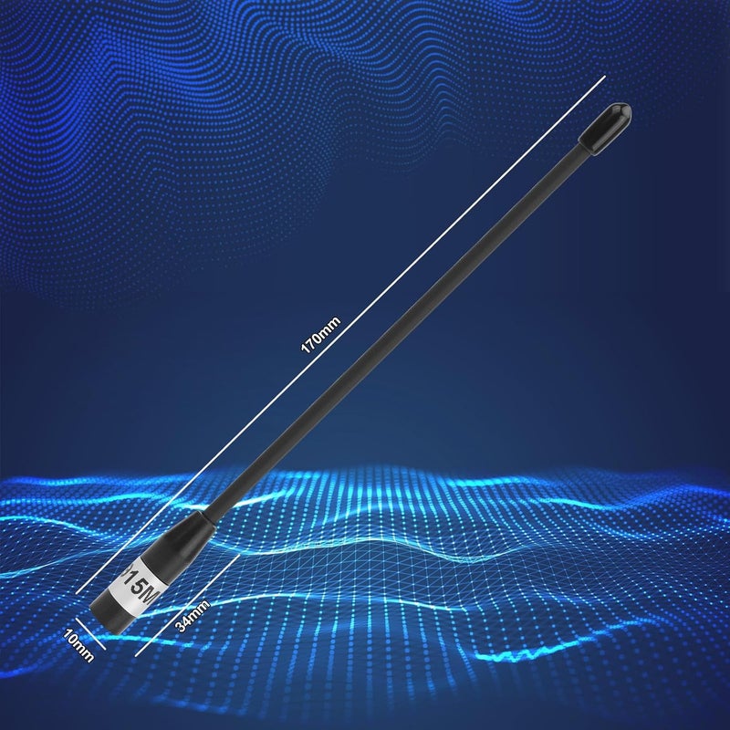 MakerHawk 915MHz Antenna 10dBi Gain for Meshtastic LoRa Long Range Soft Whip Antenna, 17cm Omni SMA Male Black (1 Pack) - Image 2